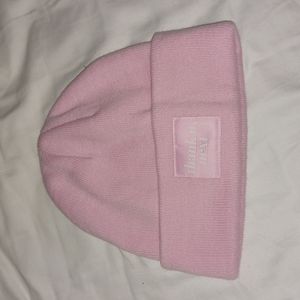 pink beanie